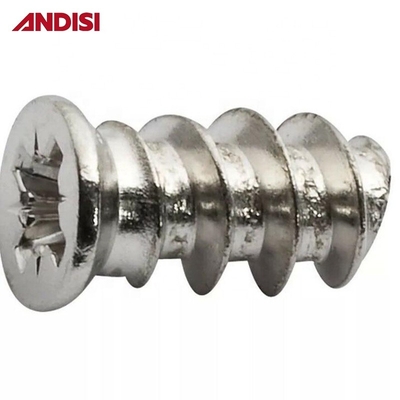 11mm/13mm CINCO PLATADO cabeça plana madeira contra-encosto Pozi Drive Confirmat Mobiliário Euro parafuso