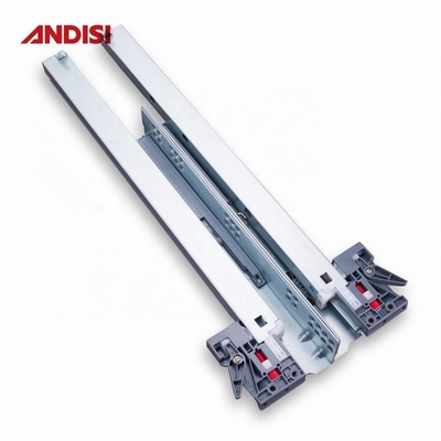 Caixa do armário de cozinha Slide Channel Single Extension Soft Close Two Way Push para abrir