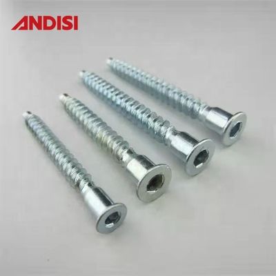 OEM suporte personalizado de aço cruz cabeça hexagonal Phillips cabeça plana Euro Confirmat parafuso