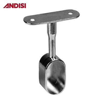 Suporte central de tubos de armário de aço para o apoio de tubos de guarda-roupa ovais
