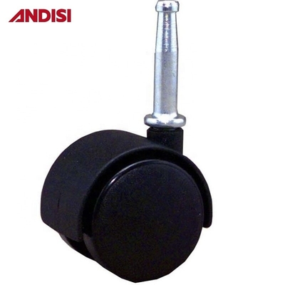 Plastico revestido de zinco de aço de montagem capuzado Socket Mobiliário de escritório cadeira de rodas Castor com freio