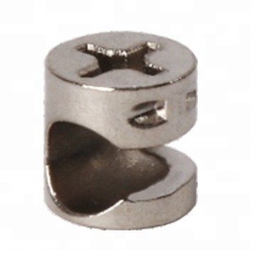 Conector de fixação de móveis lateral com 10 mm de bloqueio excêntrico