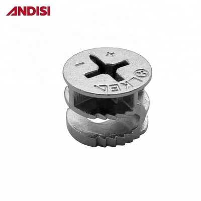Armário de escritório de design moderno Conexão de liga de zinco Fittings KD Mini IFX excêntrico Cam Lock para móveis