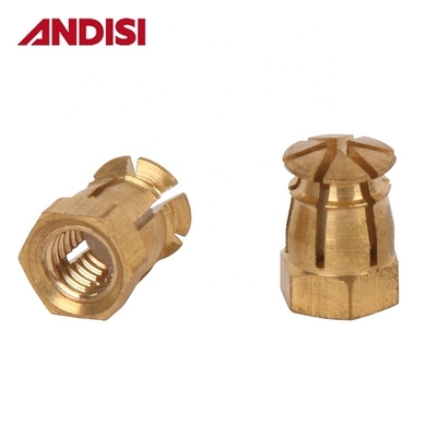 Mini Fix Nuts e Bolts para Madeira M6 Alumínio de zinco de latão Insert Nut by ANDISI Furniture