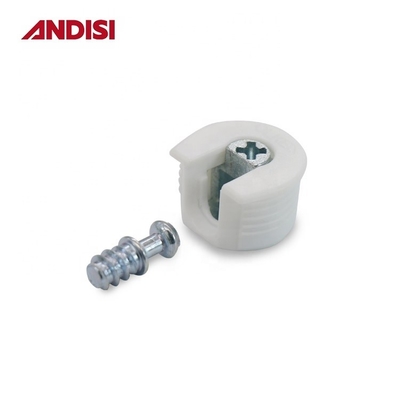 Parafusos de aço revestidos com zinco Foshan Móveis de plástico Conector Rafix para madeira