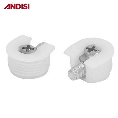 Parafusos de aço revestidos com zinco Foshan Móveis de plástico Conector Rafix para madeira