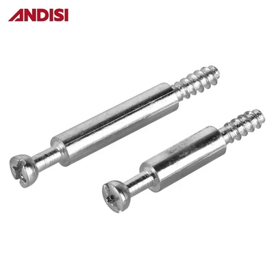 M6 M6.2 Parafusos de ligação para móveis de madeira metálica Mini Fix Excentric Bolts