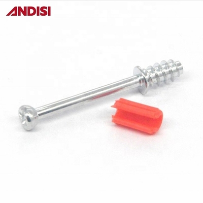 7.3mm Diâmetro Mobiliário para conectar parafusos para madeira usando Mini Fix Excentric Screw
