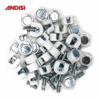 Armazém de mobiliário de madeira Conector Rafix 2 em 1 Conector de articulação excêntrica de plástico