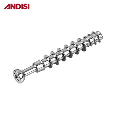 Estilo de design tradicional ANDISI Mobiliário Hardware Cabinet Conectando Cam Dowel Cam Lock Mini Fix Screw