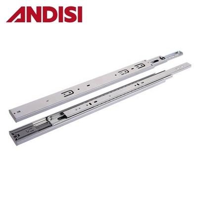 Armário de móveis Telescópica de extensão completa Push to Open Drawer Rails Channel Ball Bearing Drawer Slides