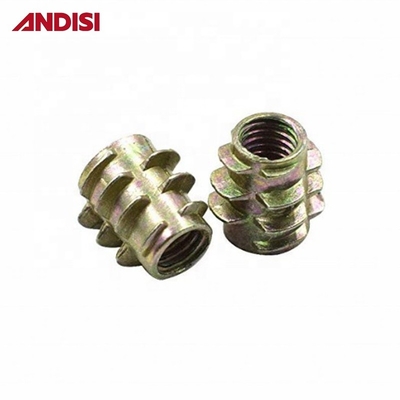 Sala de estar Ligação de liga hexadecimal de zinco Mini Fix Cam Lock Nuts Mobiliário de madeira roscado Insert Nut M6 M8