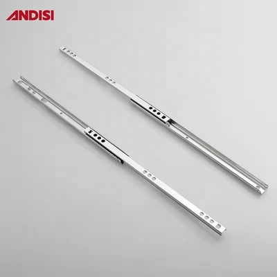 Slides de gaveta de trilho de rolamento de esferas de extensão única para 17 mm Mini Two Way Drawer Runners