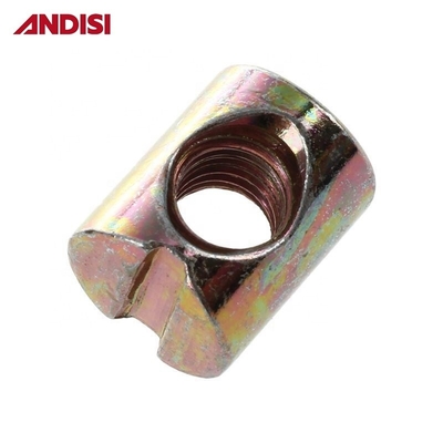 11-20 mm comprimento M6 M8 cabeça cruzada Phillips Drive Barrel Nut para ligação de juntas de madeira