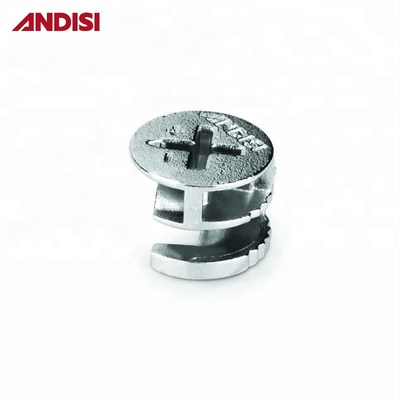 Outras peças de mobiliário D15x12 Alumínio de zinco Roda de camas excêntrica Mini Fix KD Fittings