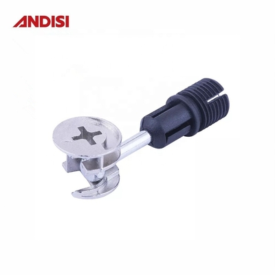 M8 Mini Fixes de ligação conjunta rápida de aço e plástico para armário em embalagem de correio