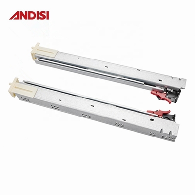 500 mm de aço laminado a frio suave fechado Slide de gaveta submontada para móveis de tipo americano