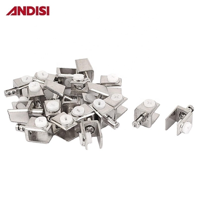 Porta-prateleiras ajustável Mini Clamps de vidro de liga de zinco