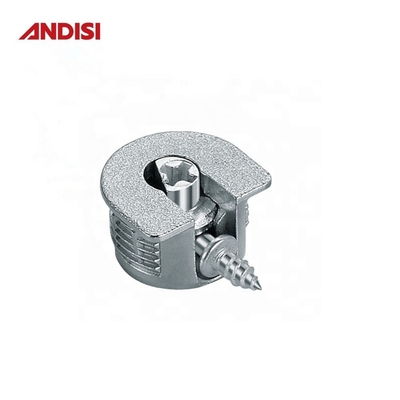 Mobiliário de liga de zinco de ligação de parafusos conector de prateleira de plástico para painéis de madeira 20 mm
