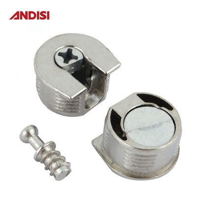 Mobiliário de liga de zinco de ligação de parafusos conector de prateleira de plástico para painéis de madeira 20 mm