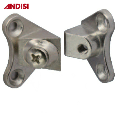 Mobiliário de design moderno liga de zinco conector de canto de madeira gabinete conjunto conector bracket para gabinete