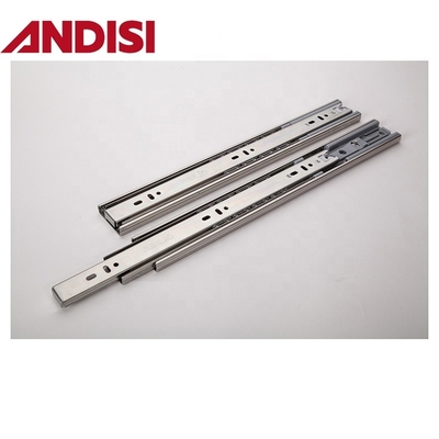 600mm 3-Fold Soft Close Ball Bearing Cabinet Drawer Slide Rail com capacidade de carga de 45 kg
