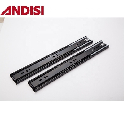 600mm 3-Fold Soft Close Ball Bearing Cabinet Drawer Slide Rail com capacidade de carga de 45 kg