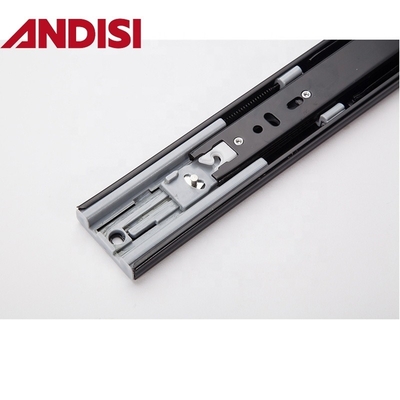 600mm 3-Fold Soft Close Ball Bearing Cabinet Drawer Slide Rail com capacidade de carga de 45 kg
