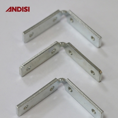 Armazém de madeira de ângulo direito, bracket de canto com fio de parafuso, material de ferro revestido de zinco