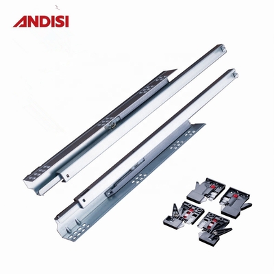 Caixa do armário de cozinha Slide Channel Single Extension Soft Close Two Way Push para abrir