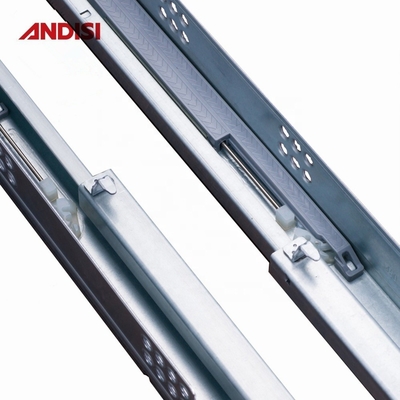 Caixa do armário de cozinha Slide Channel Single Extension Soft Close Two Way Push para abrir
