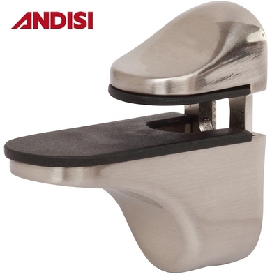 30*57mm Prateleira de vidro suporte de suportes de liga de zinco de parede montada em vidro para compradores