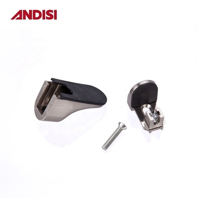 30*57mm Prateleira de vidro suporte de suportes de liga de zinco de parede montada em vidro para compradores