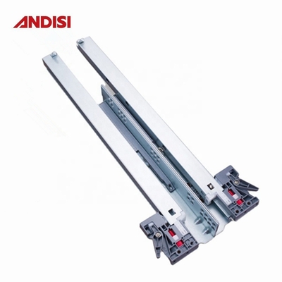 Clipe de plástico 3D de extensão total Subo fechado Slide de gaveta submontada para armário de cozinha