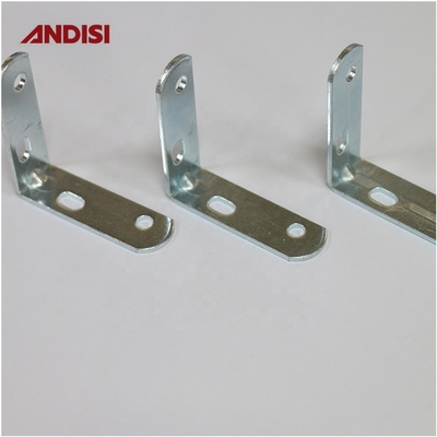 Brackets de ferro de ângulo direito para móveis de madeira, bracket de canto de metal de espessura de 2 mm
