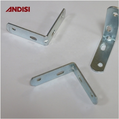 Brackets de ferro de ângulo direito para móveis de madeira, bracket de canto de metal de espessura de 2 mm