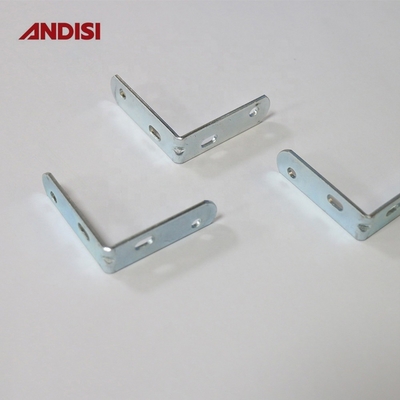 Brackets de ferro de ângulo direito para móveis de madeira, bracket de canto de metal de espessura de 2 mm