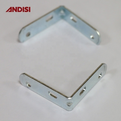 Brackets de ferro de ângulo direito para móveis de madeira, bracket de canto de metal de espessura de 2 mm
