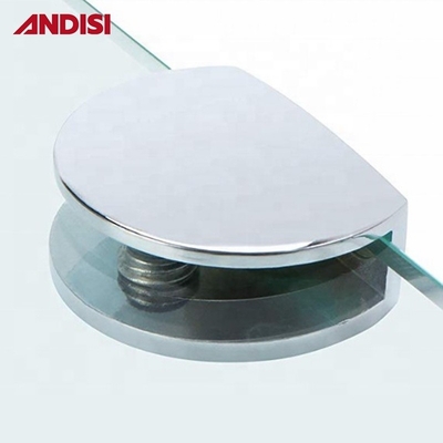 Prateleira de vidro de liga de zinco ajustável Prateleira de suporte de suporte Tamanho FA21 11 * 35mm para cozinha