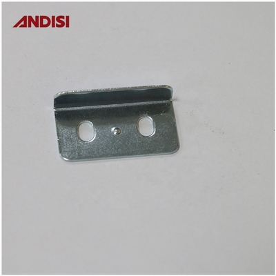 L Conector de suporte de ângulo plano de aço para móveis com espessura de 0,8 mm e tamanho 32x17x8,23 mm
