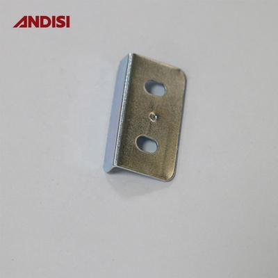 L Conector de suporte de ângulo plano de aço para móveis com espessura de 0,8 mm e tamanho 32x17x8,23 mm