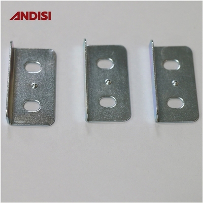 L Conector de suporte de ângulo plano de aço para móveis com espessura de 0,8 mm e tamanho 32x17x8,23 mm