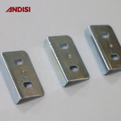 L Conector de suporte de ângulo plano de aço para móveis com espessura de 0,8 mm e tamanho 32x17x8,23 mm