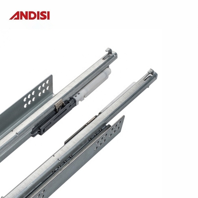 Slide de aço laminado a frio V6 de extensão total fechado suave escondido sob a montagem