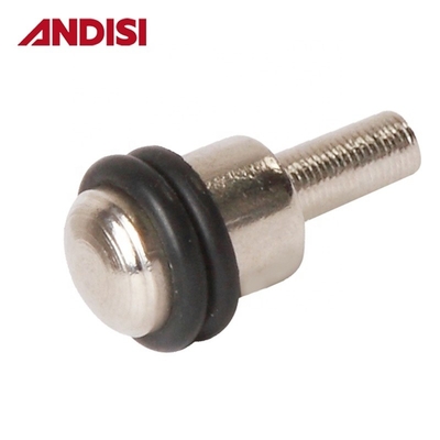 Pins de apoio de prateleira de armário resistente 5 mm com anéis de borracha e acabamento revestido de níquel
