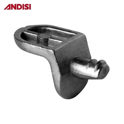 Pin de suporte de 5 mm resistente para articulação de móveis em forma de L em ferro fundido e placa de partículas