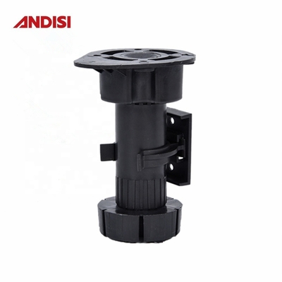 Pernas de nivelamento de mesa ajustáveis Pés de plástico para armário de móveis de cozinha Plinth Foot