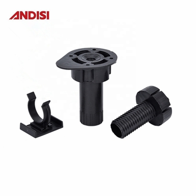 Pernas de nivelamento de mesa ajustáveis Pés de plástico para armário de móveis de cozinha Plinth Foot