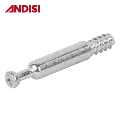 Parafusos de fecho de câmara para móveis de metal para conectar a haste para 3 em 1 parafusos de fixação miniatura com ANDISI