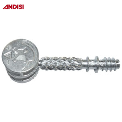 ANDISI Mobiliário de liga de zinco Cam Lock com acabamento revestido com zinco e 3 em 1 Mini Fix Screw